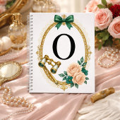 Regency Art Letter O Luxury Monogram Journal Notizblock