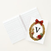 Regency Art Letter V Luxury Monogram Journal Notizblock (Innenseite)