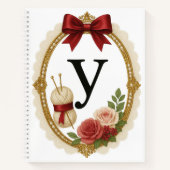 Regency Art Letter Y Luxury Monogram Journal Notizblock (Vorderseite)