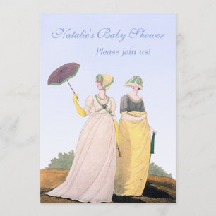 Regency-Baby-Party Personalisierte benutzerdefinie Einladung