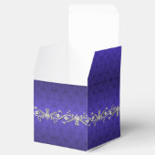 Regency Blue Damask Custom Wedding Favor Geschenkb Geschenkschachtel (Geöffnet)