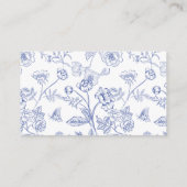 Regency Blue Floral A Note on Gifts Wedding Begleitkarte (Rückseite)