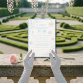 Regency-Blumentee-Garten Brautdusche Einladung