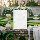 Regency-Blumentee-Garten Brautdusche Einladung