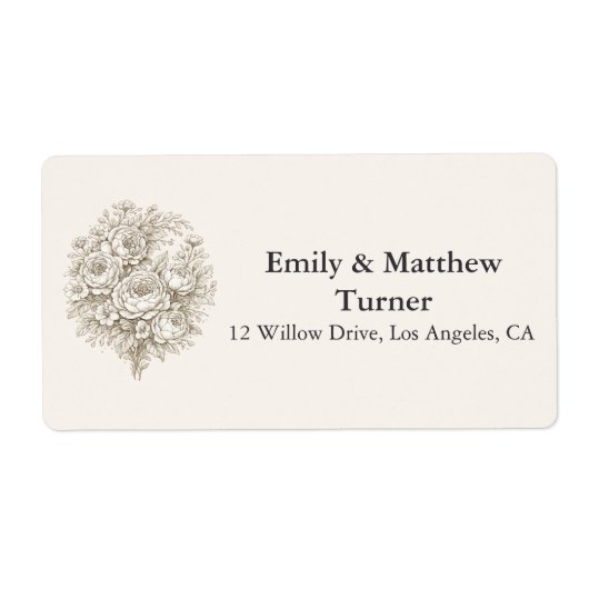 Regency Botanical Engraving Wedding (Vorne)