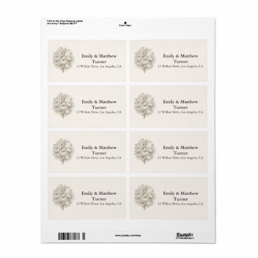 Regency Botanical Engraving Wedding (Vorne)