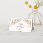 Regency Botanical Engraving Wedding  Platzkarte (Rückseite)