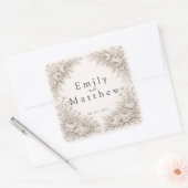 Regency Botanical Engraving Wedding Sticker Set (Umschlag)