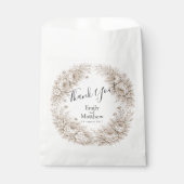 Regency Botanische Gravur Hochzeit Geschenktütchen (Vorderseite)
