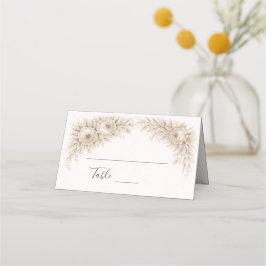 Regency Botanische Gravur Hochzeit Platzkarte