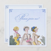 Regency Bridesmaids Luncheon Custom Einladungen (Vorne/Hinten)
