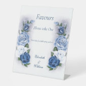 Regency Bridgerton Blue Rose Cameo Sockelschild (Vorderseite)