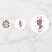 Regency Bridgerton Pink Roses Cameo Konfetti (Vorderseiten)