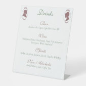 Regency Bridgerton Pink Roses Cameo Sockelschild (Vorderseite)