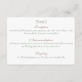 Regency Bridgerton Pink Roses Cameos Begleitkarte (Vorderseite)