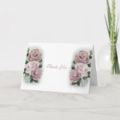 Regency Bridgerton Pink Roses Cameos Dankeskarte (Vorderseite)