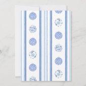 Regency Chinoiserie Museo Cantonale d'Arte Party Einladung (Rückseite)