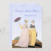 Regency Custom Wedding Bridal Einladungen (Vorne/Hinten)