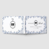 Regency-Epoche Blaue Blumenehe Gästebuch (Voll)