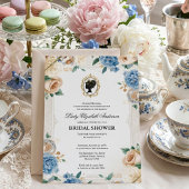 Regency-Epoche Floral-Braut-Dusche Einladung