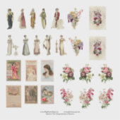 Regency-Epochen-Mode Set 1 kundenspezifischer Viny Aufkleber (Vorderseite)