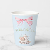 Regency Era Brautparty Ribbon Tea Party Pappbecher (Vorderseite)