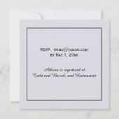 Regency Era Lavender Bridal Dusche Einladung (Rückseite)
