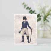 Regency Fashion - Gentleman #1 - Postcard Postkarte (Stehend Vorderseite)