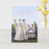 Regency Fashion Happy Birthday Grußkarte Karte (Gelbe Blume)