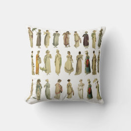 Regency Fashion Inspiriert Kissen 16"