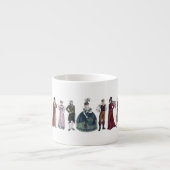 Regency Fashion Jane Austen Espresso oder Tea Tass Espressotasse (Vorderseite)