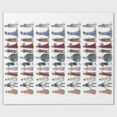 Regency Fashion Jane Austen Geschenkpapier (Flach)