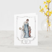 Regency Fashion Plate 1810 Mitteilungskarten Notec (Gelbe Blume)