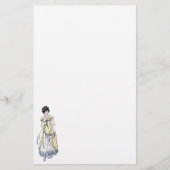 Regency Fashion Stationery - Lady #1 Briefpapier (Vorderseite)