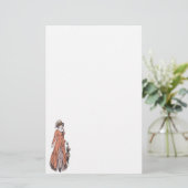Regency Fashion Stationery - Lady #2 Briefpapier (Stehend Vorderseite)