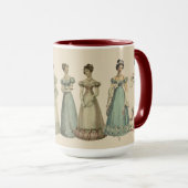 Regency Fashion Tasse für Jane Austen Fans (VorderseiteRechts)