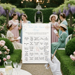 Regency Finde das Gast-Braut-Bingo-Spiel Einladung