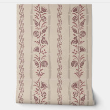Regency Floral Sophisticated Streifen Stummes Burg