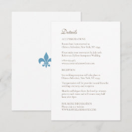 Regency French Lilie Wedding Details Begleitkarte