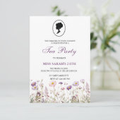 Regency Garden Birthday Party Einladung (Stehend Vorderseite)