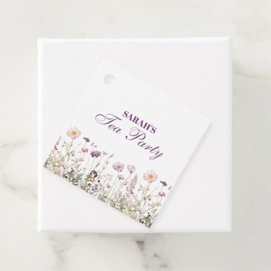 Regency Garden Birthday Party Geschenkanhänger (Beispiel)