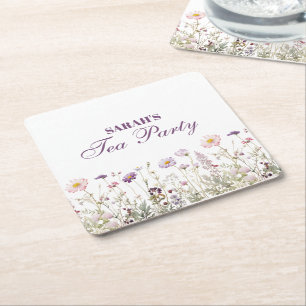 Regency Garden Birthday Party Rechteckiger Pappuntersetzer