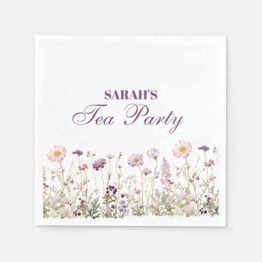 Regency Garden Birthday Party Serviette (Vorderseite)