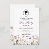 Regency Garden Party zum Geburtstag Einladung (Vorne/Hinten)