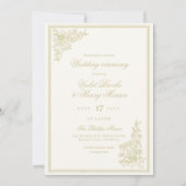 Regency Garden Vintage Classic Romantic Wedding Einladung (Vorderseite)