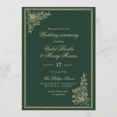 Regency Garden Vintage Classic Romantic Wedding Einladung (Vorderseite)