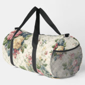 Regency-Garten-Gitter-Blumenmuster Duffle Bag (Rechte Ecke)