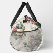 Regency-Garten-Gitter-Blumenmuster Duffle Bag (Rechts)