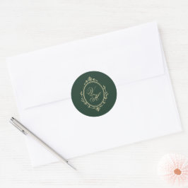 Regency-Garten Vintage-Klassiker Romantische Hochz Runder Aufkleber
