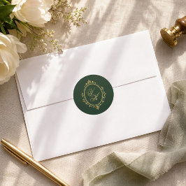 Regency-Garten Vintage-Klassiker Romantische Hochz Runder Aufkleber